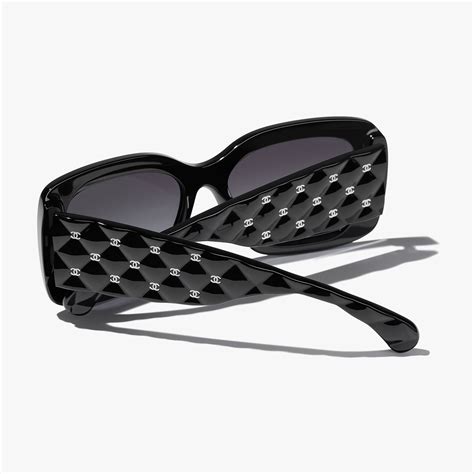 chanel oversized rectangular acetate sunglasses